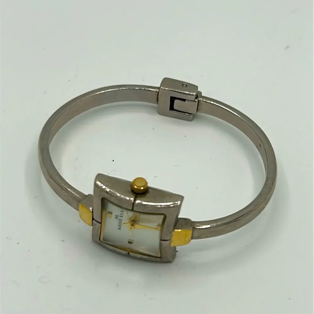 Vintage Anne Klein two-tone bracelet band quartz watch